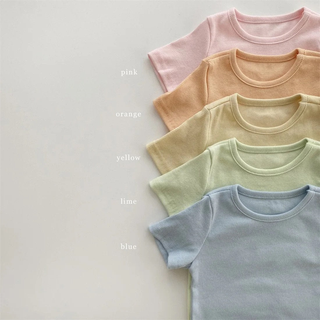 Baby and kids unisex Ribbed Bamboo Clothing set, outfit, shirt, shorts, summer, baby girl, baby gift, newborn, tshirt, crewneck, baby boy - Hippo Boutique