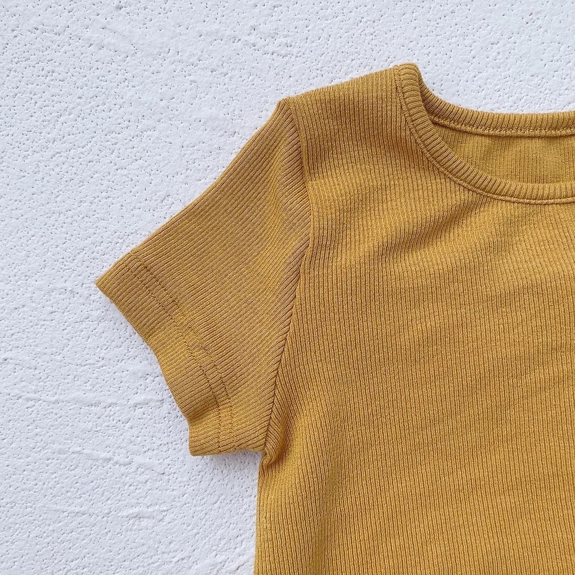 Baby and kids unisex Ribbed Bamboo Clothing set, outfit, shirt, shorts, summer, baby girl, baby gift, newborn, tshirt, crewneck, baby boy - Hippo Boutique