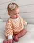 Baby And kids Checkered Bubble stweatshirt Romper/baby clothes/baby girl/baby boy/baby gift/baby sweatshirt/cotton/baby shower/infant/retro