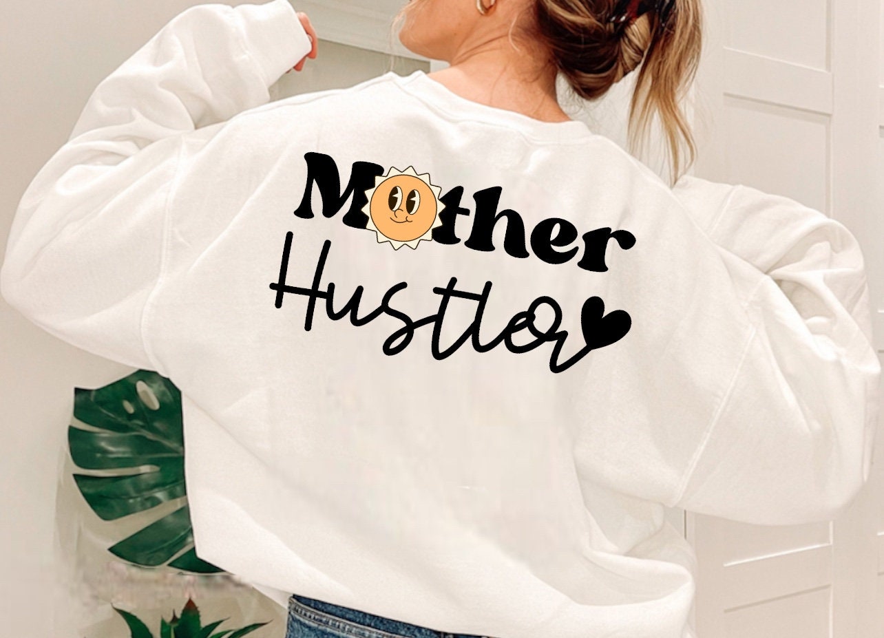 Mother Hustler fleece CREWNECK Sweatshirts , women’s sweatshirt , girls shirt , sweater , retro , Mother’s Day gift , comfy , sun , GIFT