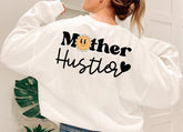 Mother Hustler fleece CREWNECK Sweatshirts , women’s sweatshirt , girls shirt , sweater , retro , Mother’s Day gift , comfy , sun , GIFT