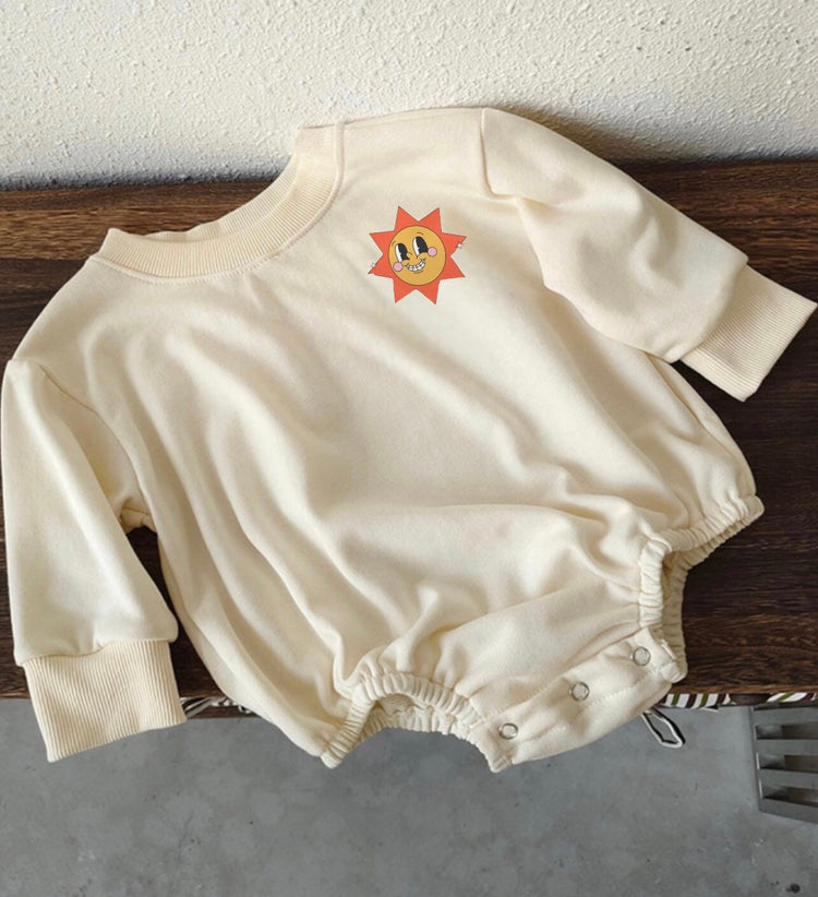 Retro Hustle Sweatshirt Romper - Hippo Boutique
