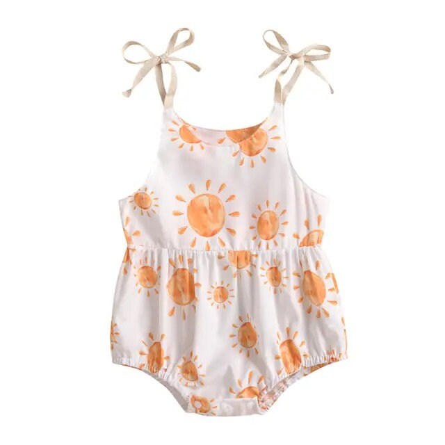 Floral Print Bubble Romper Dress - Hippo Boutique