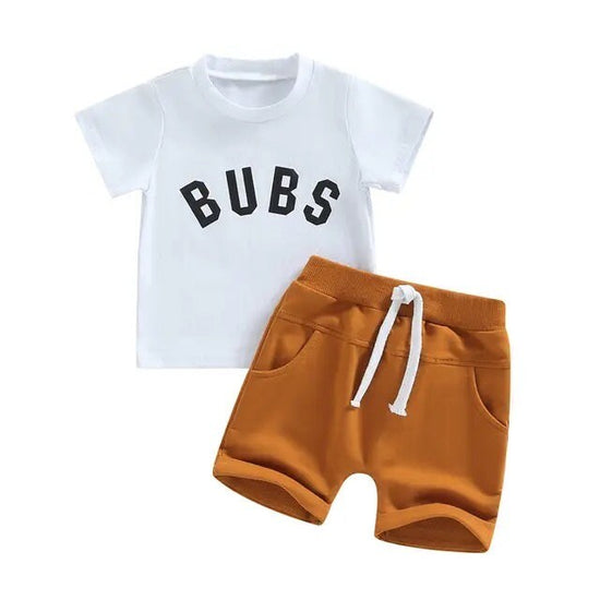 Bubs T-Shirt & Sweat Shorts Set - Hippo Boutique