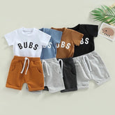 Bubs T-Shirt & Sweat Shorts Set - Hippo Boutique