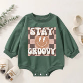 Stay Groovy Retro Sweater Romper - Hippo Boutique