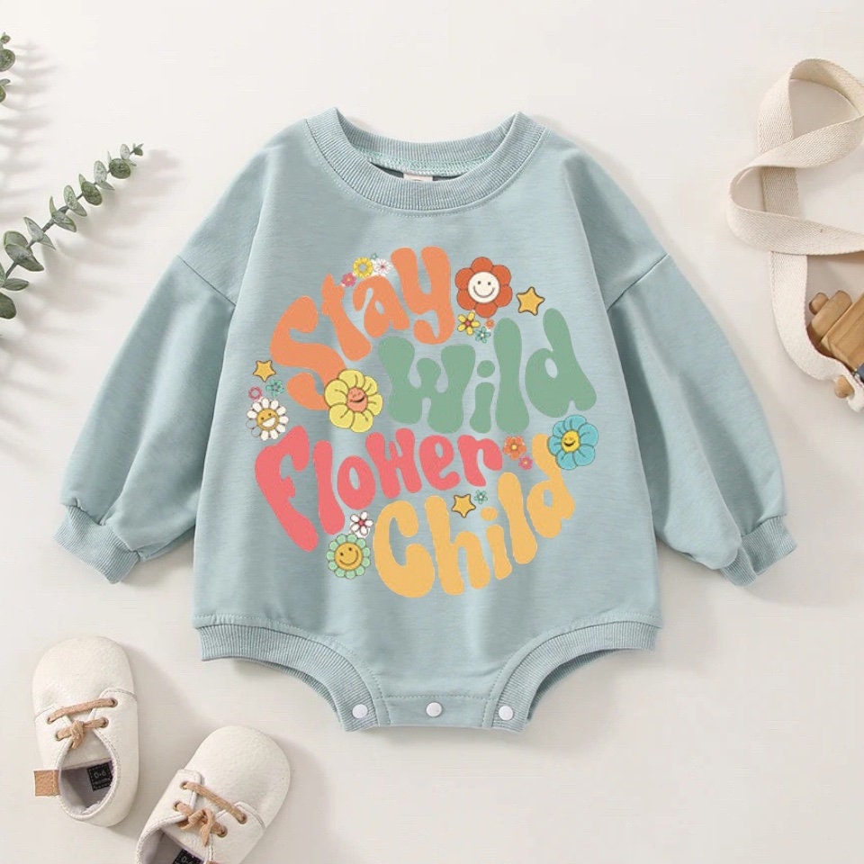 Stay Wild Sweatshirt Romper