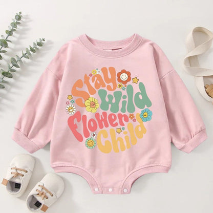 Stay Wild Sweatshirt Romper