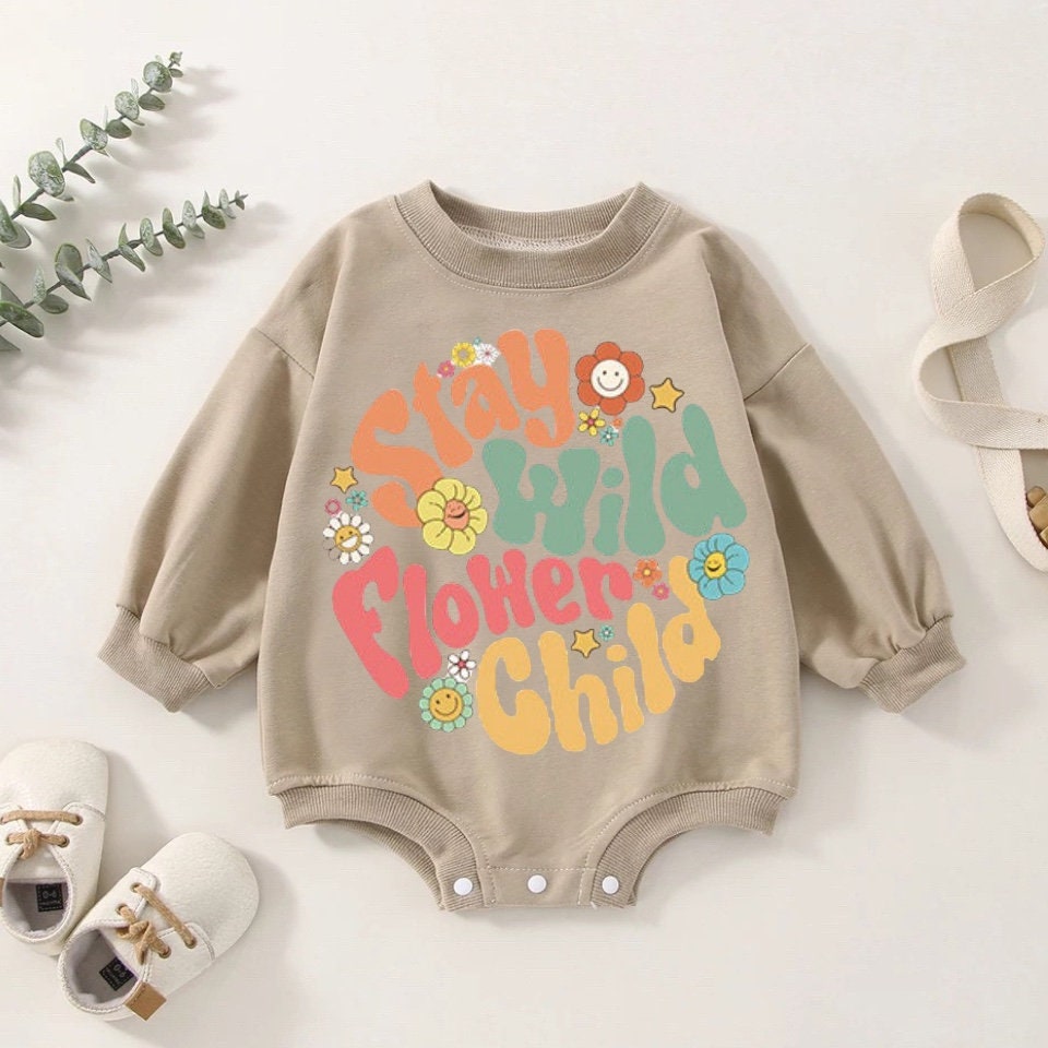 Stay Wild Sweatshirt Romper