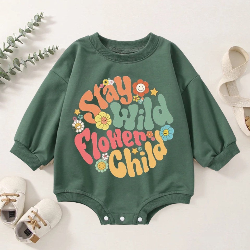 Stay Wild Sweatshirt Romper