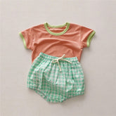 Color Block Plaid Outfit - Hippo Boutique