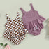 Checkered Ruffled Tank Set - Hippo Boutique