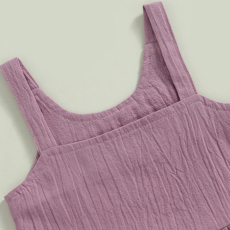 Checkered Ruffled Tank Set - Hippo Boutique