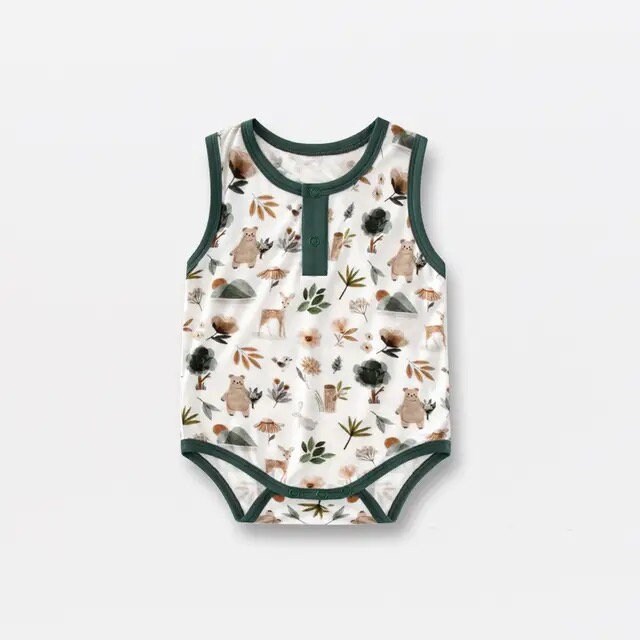 Bamboo Zip Up & Sleeveless Bodysuit - Hippo Boutique