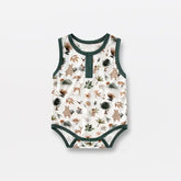 Bamboo Zip Up & Sleeveless Bodysuit - Hippo Boutique