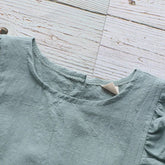 Ruffled sleeveless cotton dress romper - Hippo Boutique