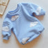 Knit Flower & Cloud Sweatshirt Rompers - Hippo Boutique