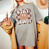 Retro Stay Groovy oversized unisex tshirts/women’s clothes/t-shirts/oversized/tee/graphic tee/floral/retro/beach/cool/cute/girls/top
