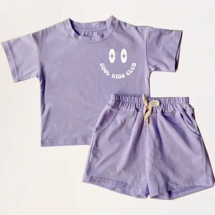 Baby toddler 100% cotton Summer retro smiley Clothing set, outfit, shirt, shorts, baby boy, baby clothes, baby shower, gift, baby boy girl