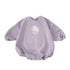 Baby mini flower Oversized Sweatshirt Romper/baby clothes/baby sweatshirt/bubble/baby sweater/baby gift/onesie/shower, baby girl, infant