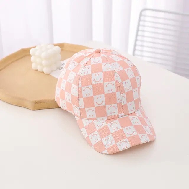 Baby & toddler smiley Baseball cap Hat Summer Spring Kids Bucket Hat Cotton Linen, Children Cap, Beach, Travel, Kids Hats, Caps, boys, girls