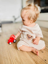 Waffle Knit Bear Baby t-shirt & shorts outfit set