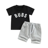 Bubs T-Shirt & Sweat Shorts Set - Hippo Boutique