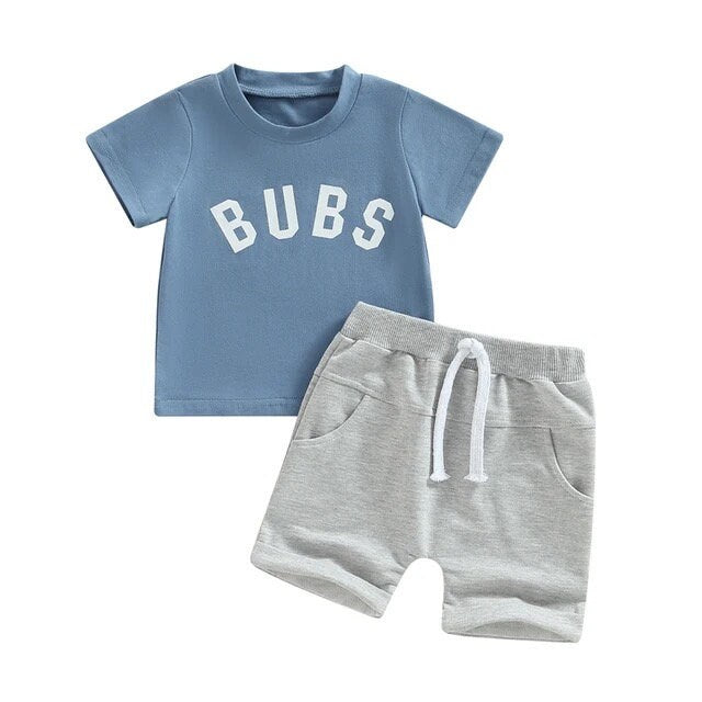 Bubs T-Shirt & Sweat Shorts Set - Hippo Boutique