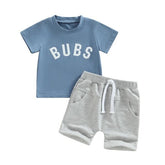 Bubs T-Shirt & Sweat Shorts Set - Hippo Boutique