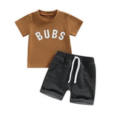 Bubs T-Shirt & Sweat Shorts Set - Hippo Boutique