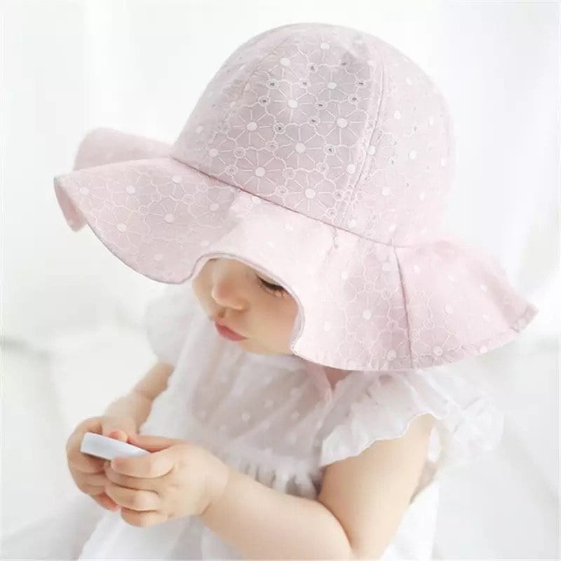 Linen Floral Sun Hat - Hippo Boutique