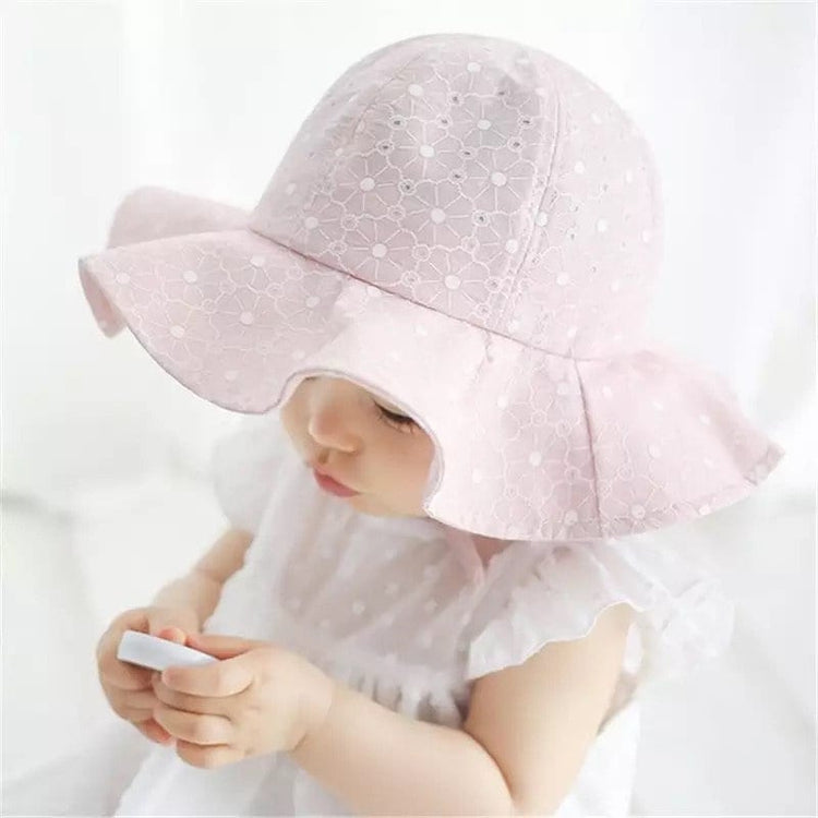 Linen Floral Sun Hat - Hippo Boutique
