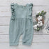 Ruffled sleeveless cotton dress romper - Hippo Boutique