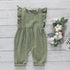 Ruffled sleeveless cotton dress romper - Hippo Boutique