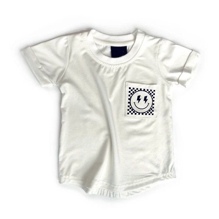 Baby & toddler Smiley soft bamboo T-shirt, baby graphic tee, shirt, retro, baby boy girl, baby clothes, baby shower, gift, top, birthday