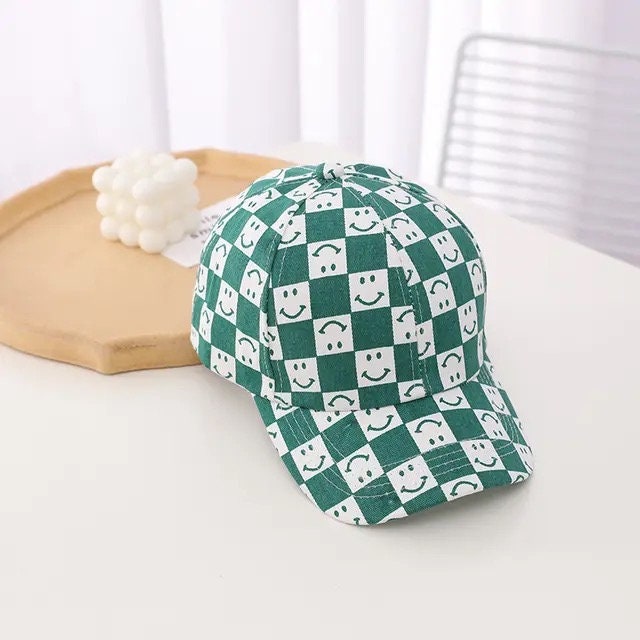 Baby & toddler smiley Baseball cap Hat Summer Spring Kids Bucket Hat Cotton Linen, Children Cap, Beach, Travel, Kids Hats, Caps, boys, girls