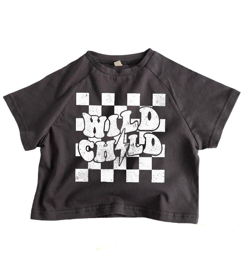 Wild Child Retro Baby oversized T-SHIRTS | GRAPHIC TEE | summer | baby boy girl gift | cute | toddlerhood | Crewneck | baby clothes