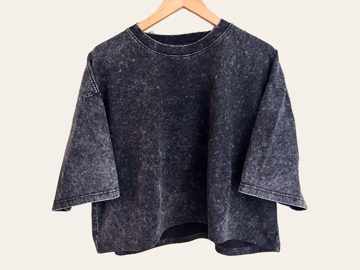 Stone Washed 100% Cotton Oversized Cropped T-Shirts | cool shirt | beach tee | women top | gift for her | vintage | blank | crop tshirt |