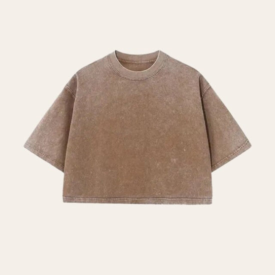 Stone Washed 100% Cotton Oversized Cropped T-Shirts | cool shirt | beach tee | women top | gift for her | vintage | blank | crop tshirt |