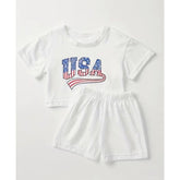 Baby boy and girl toddler usa shirts and tshirt Clothing set outfit | cotton | summer | infant |newborn | baby gift | baby boy set