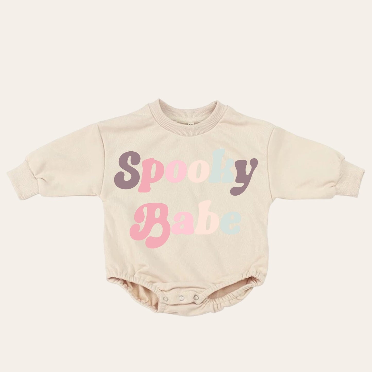 Retro Spooky vibes Halloween French Terry Baby Sweatshirt Romper/ baby clothes / boy girl / baby gift / newborn / infant / outfit / bubble