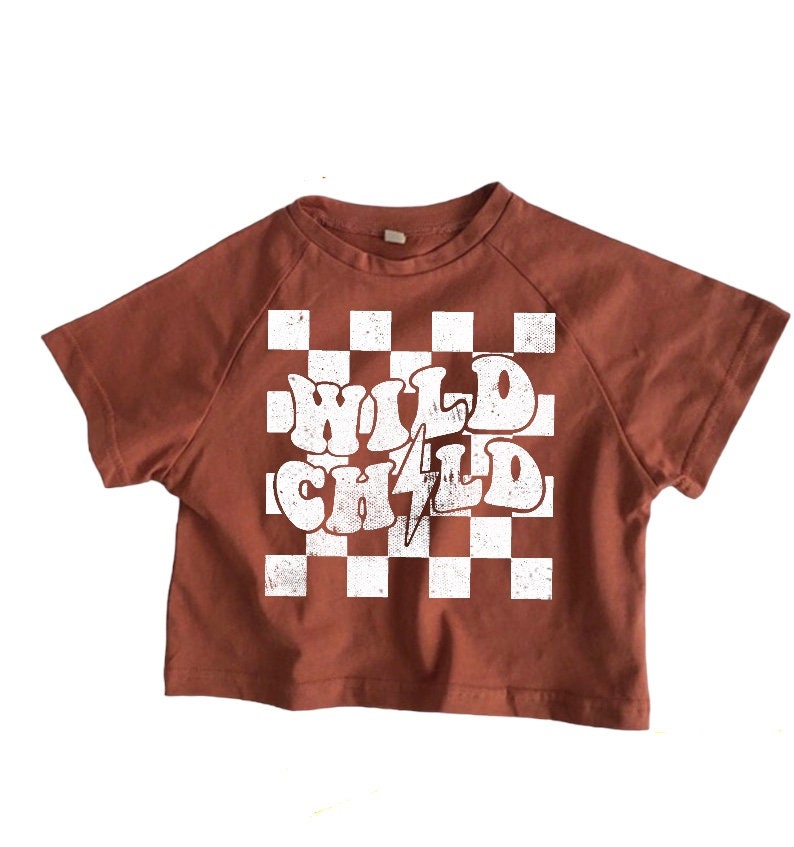 Wild Child Retro Baby Oversized Graphic T Shirts