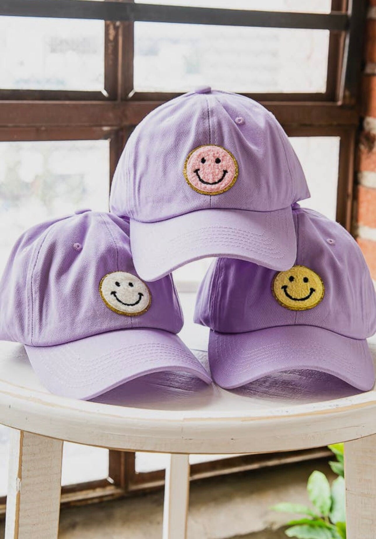 Baby girl Smiley patch Baseball Cap Hats / sun hat / baby clothes / retro / toddler hat | kids | retro | infant | baby shower gift |