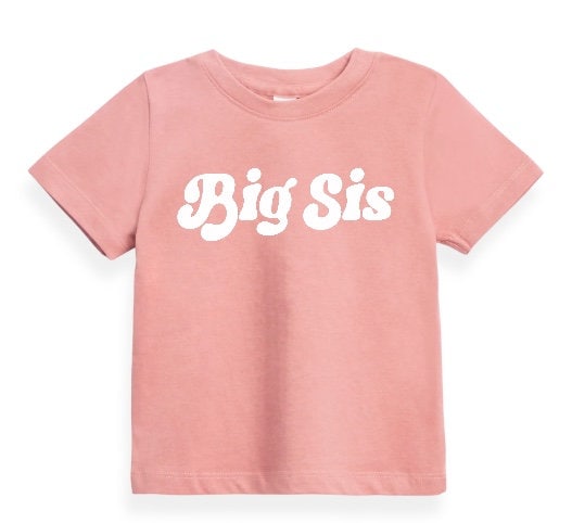 Big Sis Baby Girl toddler cotton T-shirt | graphic tee | baby gift | baby boy girl | baby clothes | baby shower | top | baby birthday |