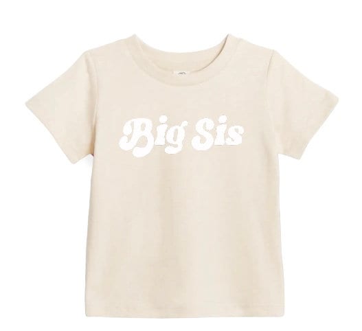 Big Sis Baby Girl toddler cotton T-shirt | graphic tee | baby gift | baby boy girl | baby clothes | baby shower | top | baby birthday |