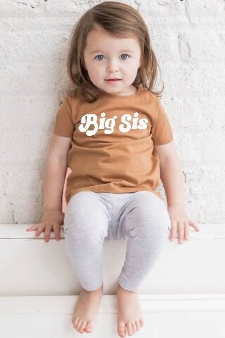 Big Sis Baby Girl toddler cotton T-shirt | graphic tee | baby gift | baby boy girl | baby clothes | baby shower | top | baby birthday |