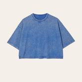 Stone Washed 100% Cotton Oversized Cropped T-Shirts | cool shirt | beach tee | women top | gift for her | vintage | blank | crop tshirt |