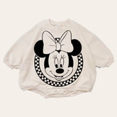 Mickey and Minnie baby Oversized Sweatshirt Romper / baby clothes / baby girl boy / newborn / infant / gift / bubble onesie / shower / crew