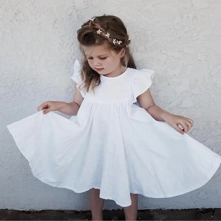 Ruffled sleeveless baby girl dress / baby clothes / infant / toddler dress / baby girl gift / baby shower / summer dress / baby 1st birthday