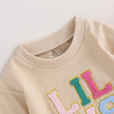 Embroidered Big Sis baby girl sweatshirt and lil sis baby girl sweatshirt romper / baby clothes / toddler / sister / baby gift / shower